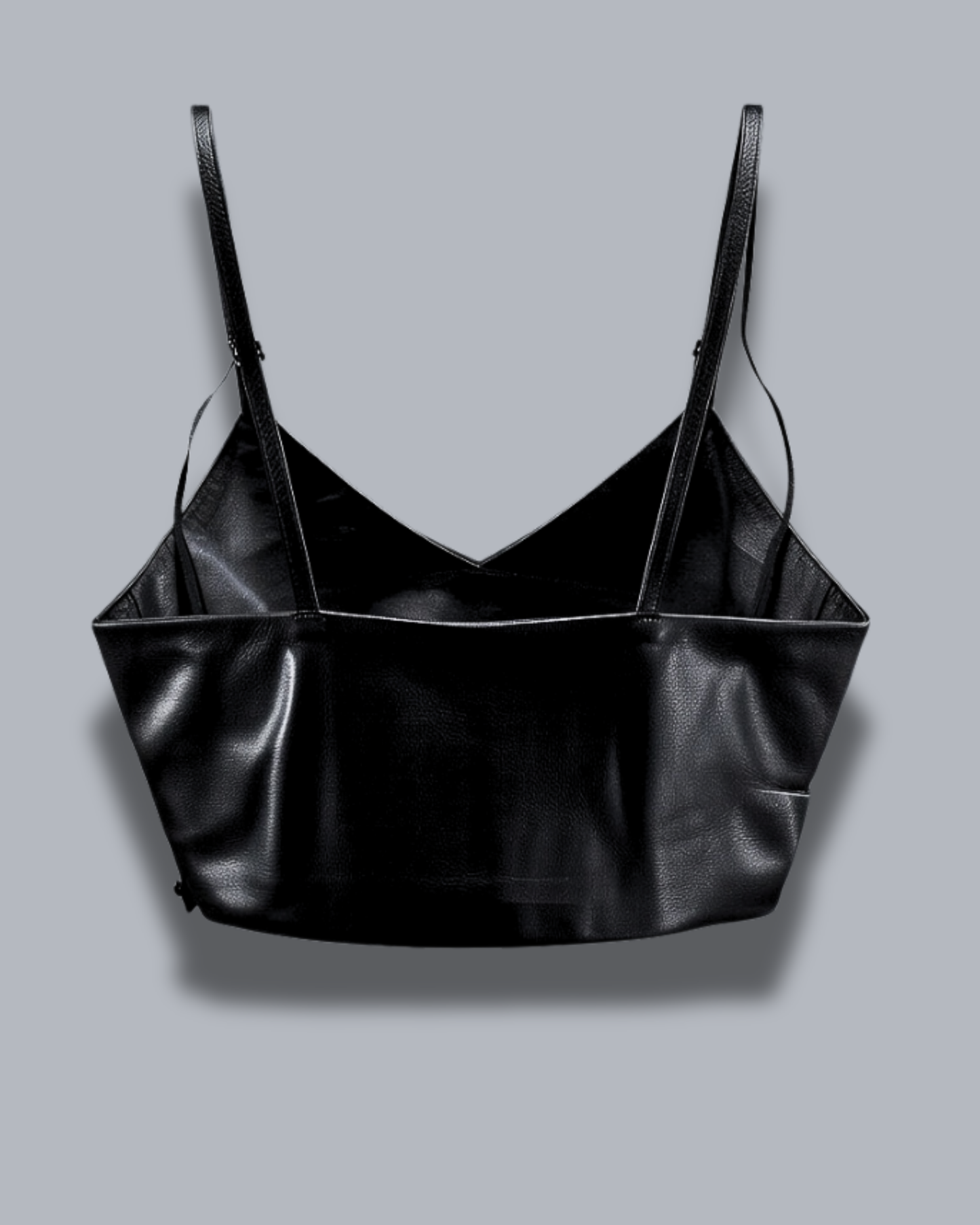Black Leather Top - Chic ndia