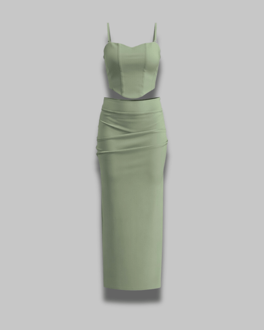 Oléna Muse — Sage Green (Co-ord Sets Green) - Chic India