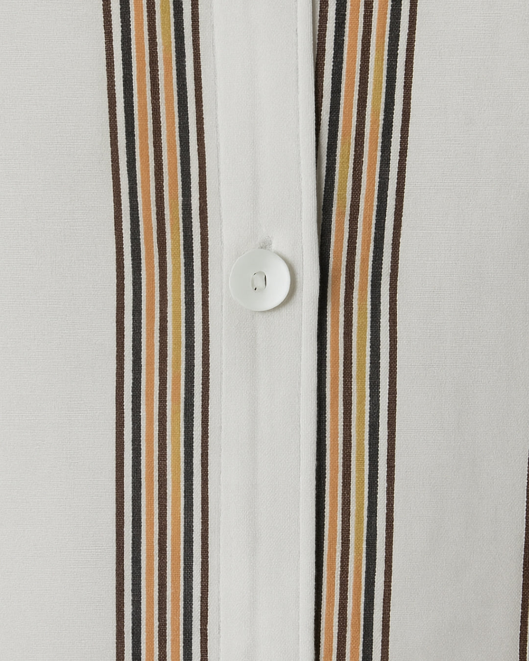 Women's Premium Striped Silk Shirt – Ivory & Cocoa