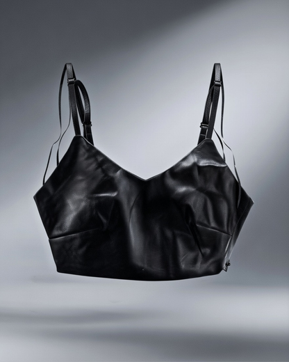 Black Leather Top - Chic  ndia
