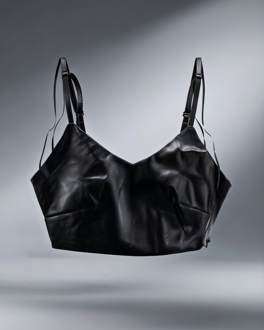 Black Leather Top - Chic  ndia