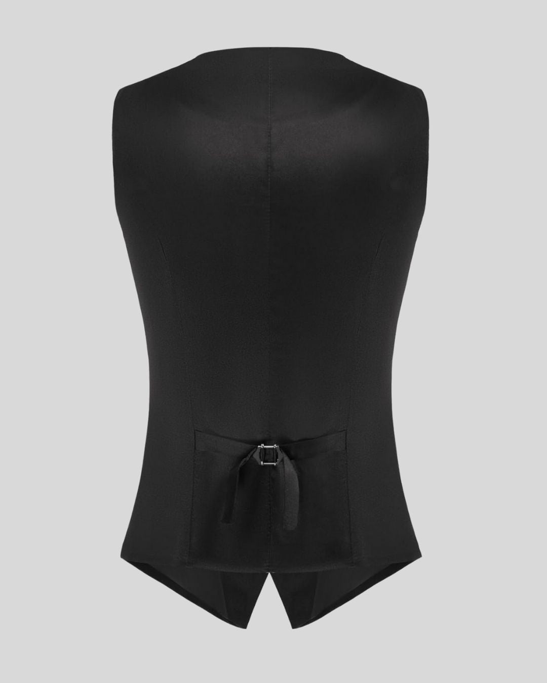 Sleek Black Formal Waistcoat – Timeless Elegance by Chic India