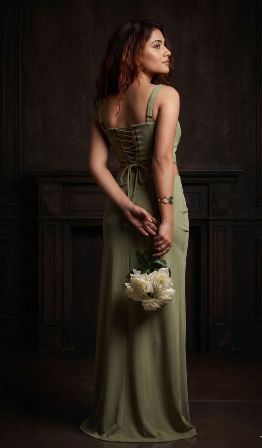 Oléna Muse — Sage Green (Co-ord Sets Green) - Chic India