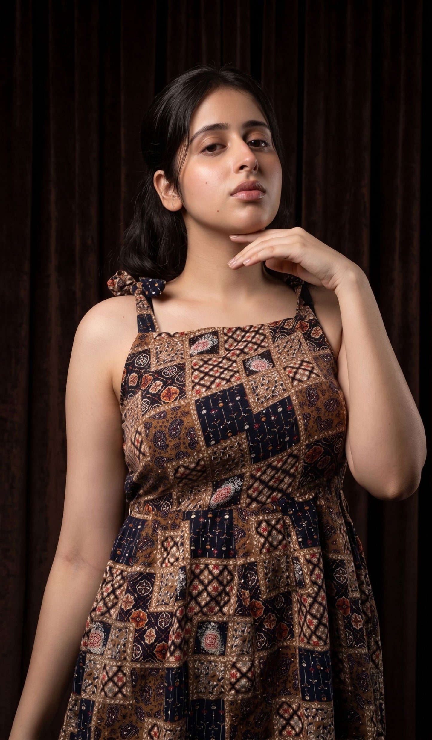 Boho Chic Style | Chic India Patchwork Peplum Top